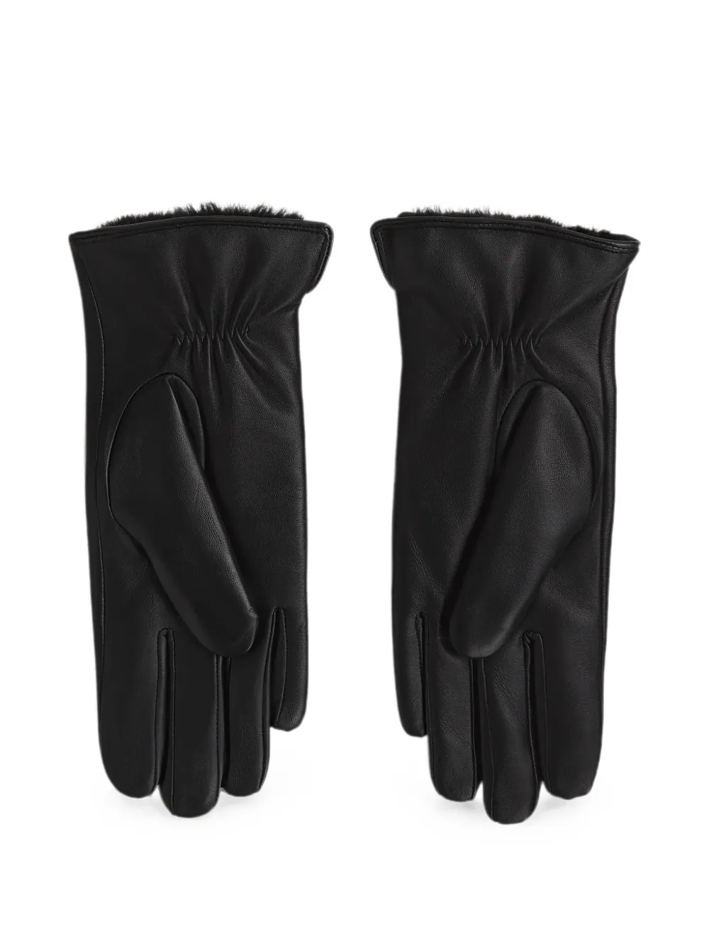 Karl Lagerfeld Leren handschoenen Zwart