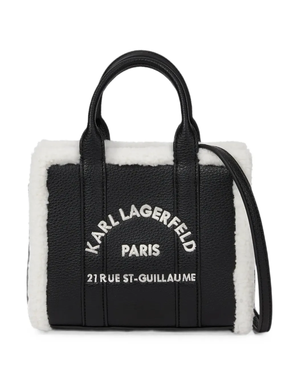Karl Lagerfeld Borsa tote Rue St-Guillaume mini - Nero