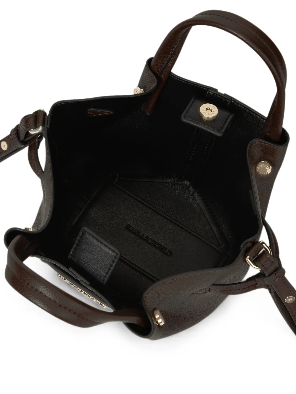 Karl Lagerfeld K Pierced mini-shopper Bruin
