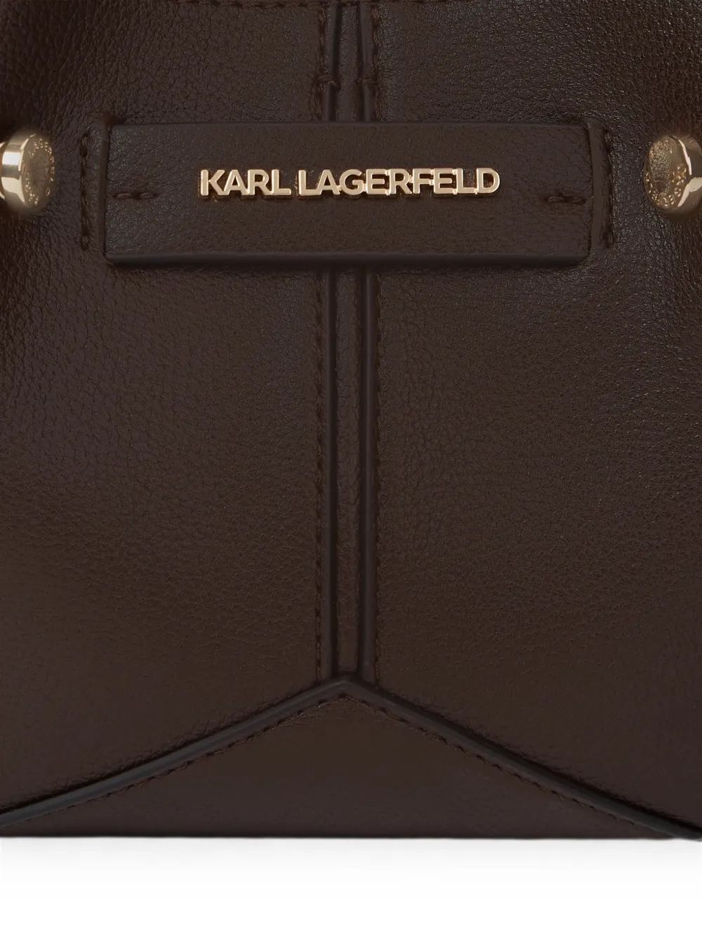 Karl Lagerfeld K Pierced mini-shopper Bruin