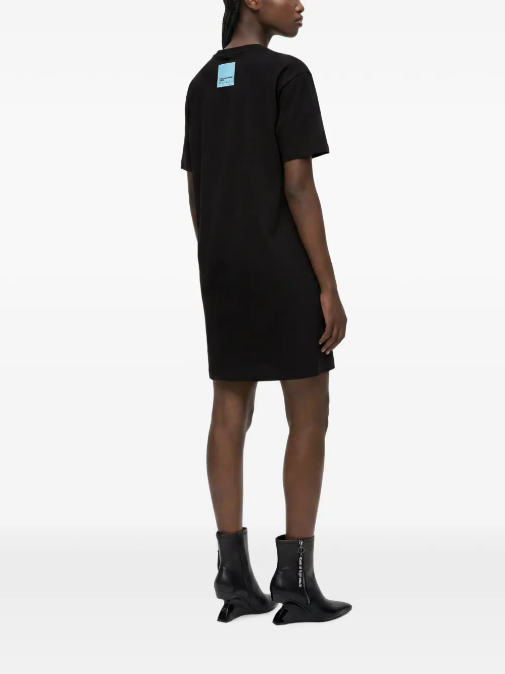 Karl Lagerfeld Jeans x Pietro Terzini T-shirtjurk Zwart