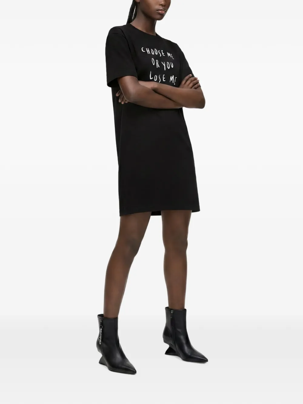 Karl Lagerfeld Jeans x Pietro Terzini T-shirtjurk Zwart