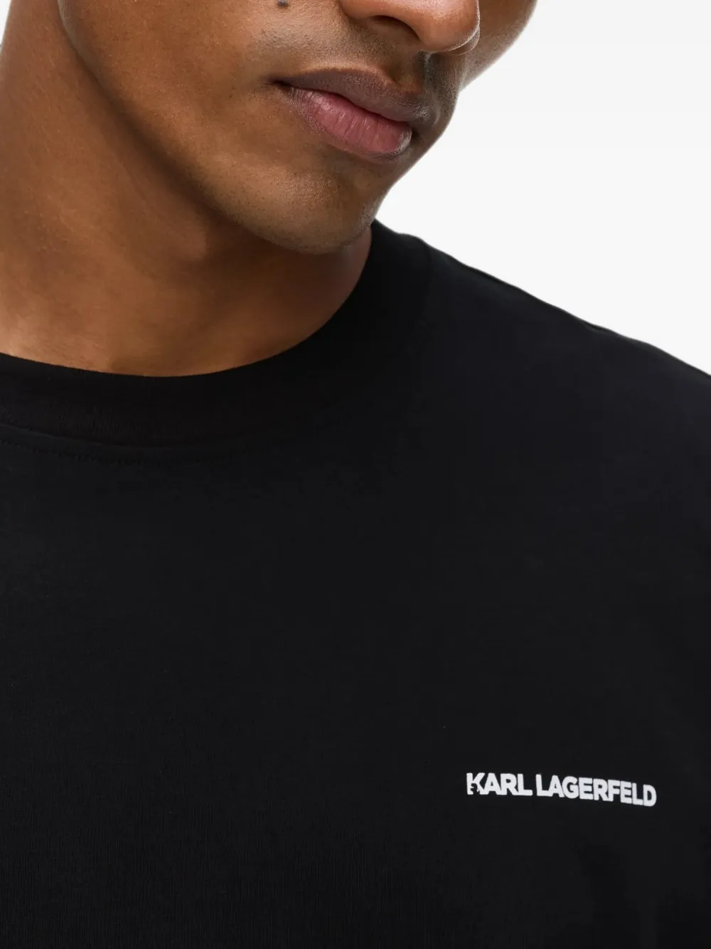 Karl Lagerfeld Rue St-Guillaume relaxed T-shirt Zwart
