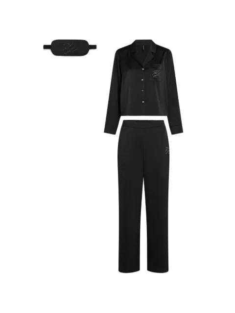 Karl Lagerfeld Autograph rhinestone pajama set