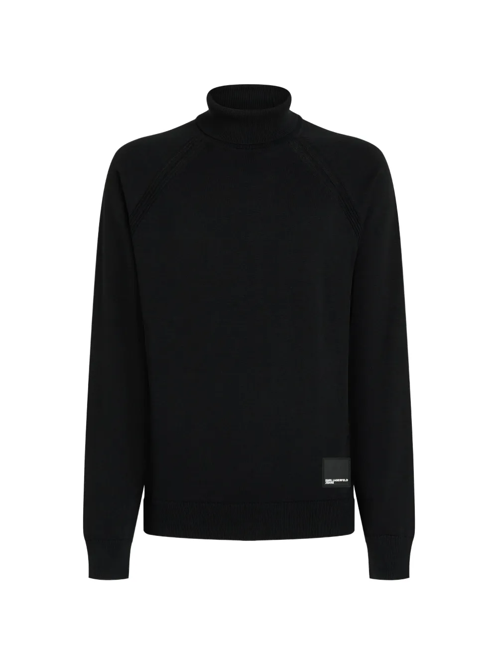 Karl Lagerfeld Jeans lightweight knit roll-neck sweater - Nero