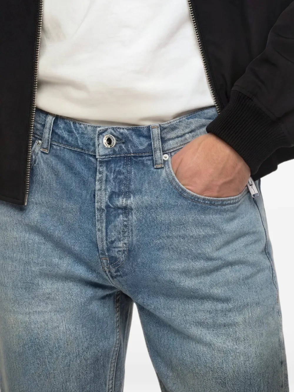 Karl Lagerfeld Jeans tapered jeans Blauw