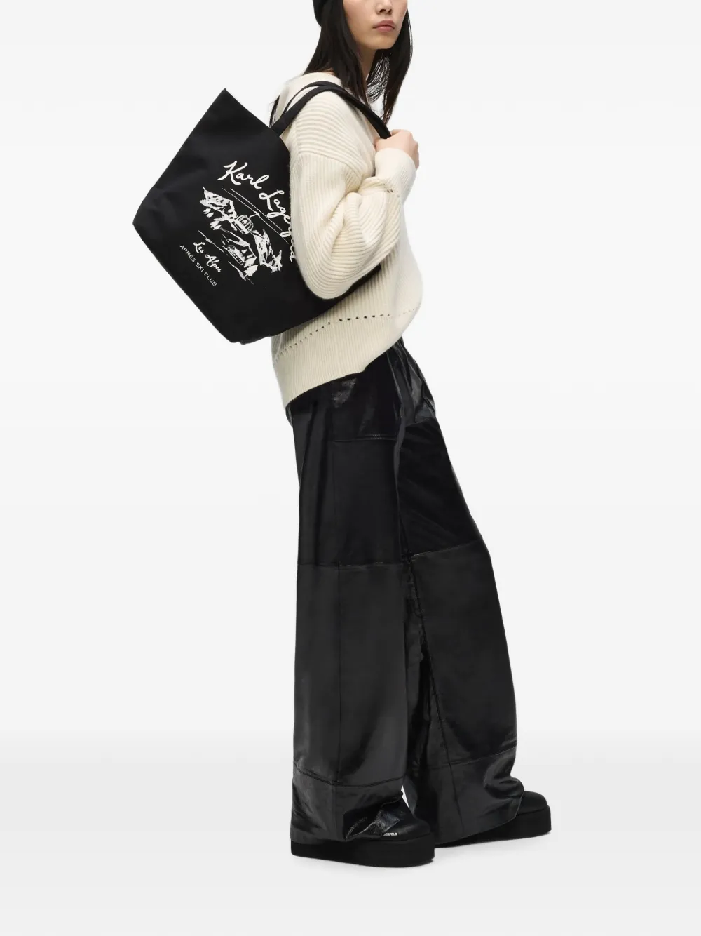 Karl Lagerfeld K Essential après-ski shopper Zwart