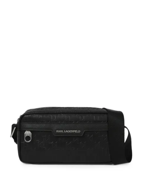 Karl Lagerfeld bolsa crossbody con perforaciones