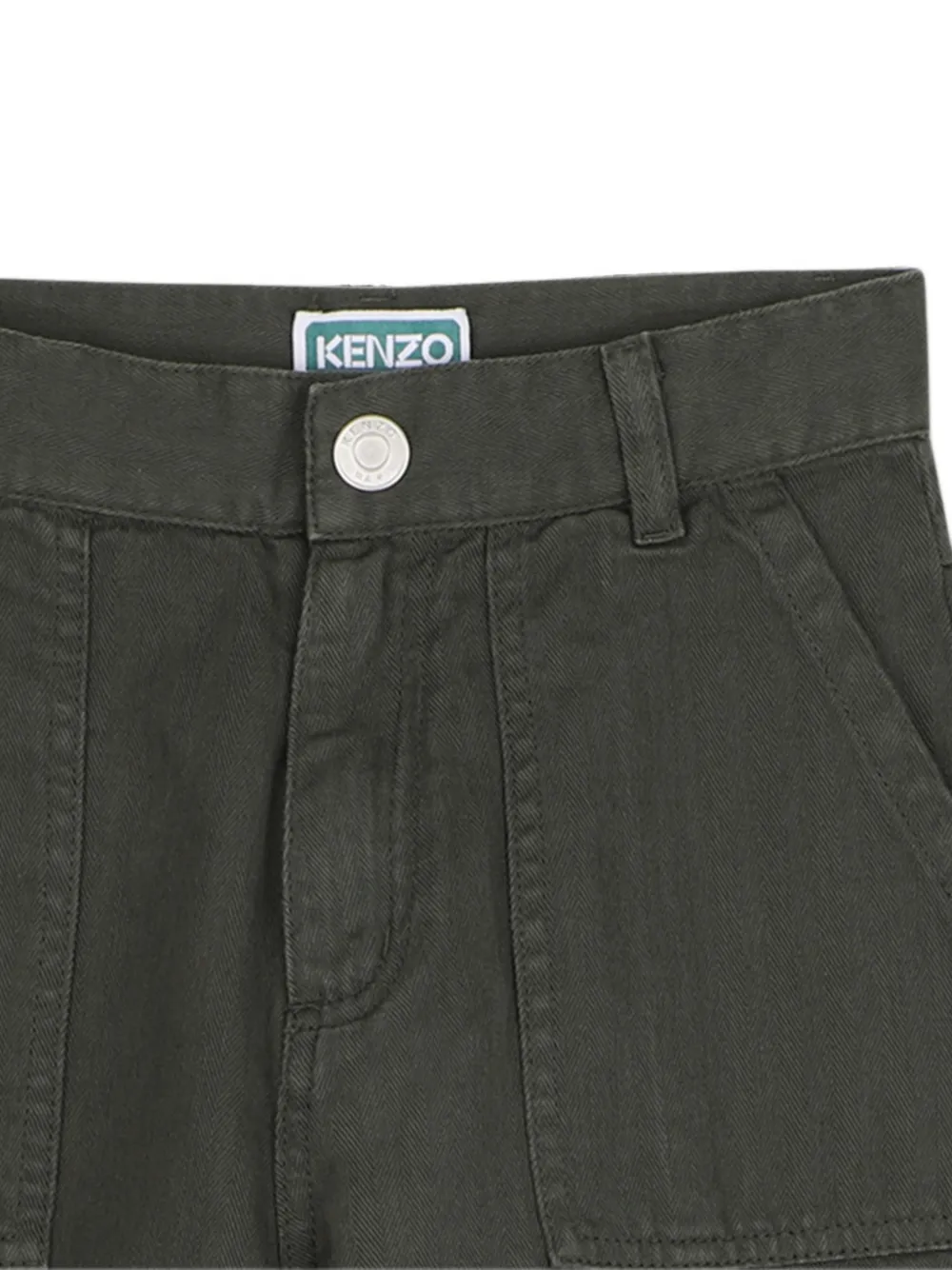 Kenzo Kids Trainingsbroek met geborduurd logo Groen