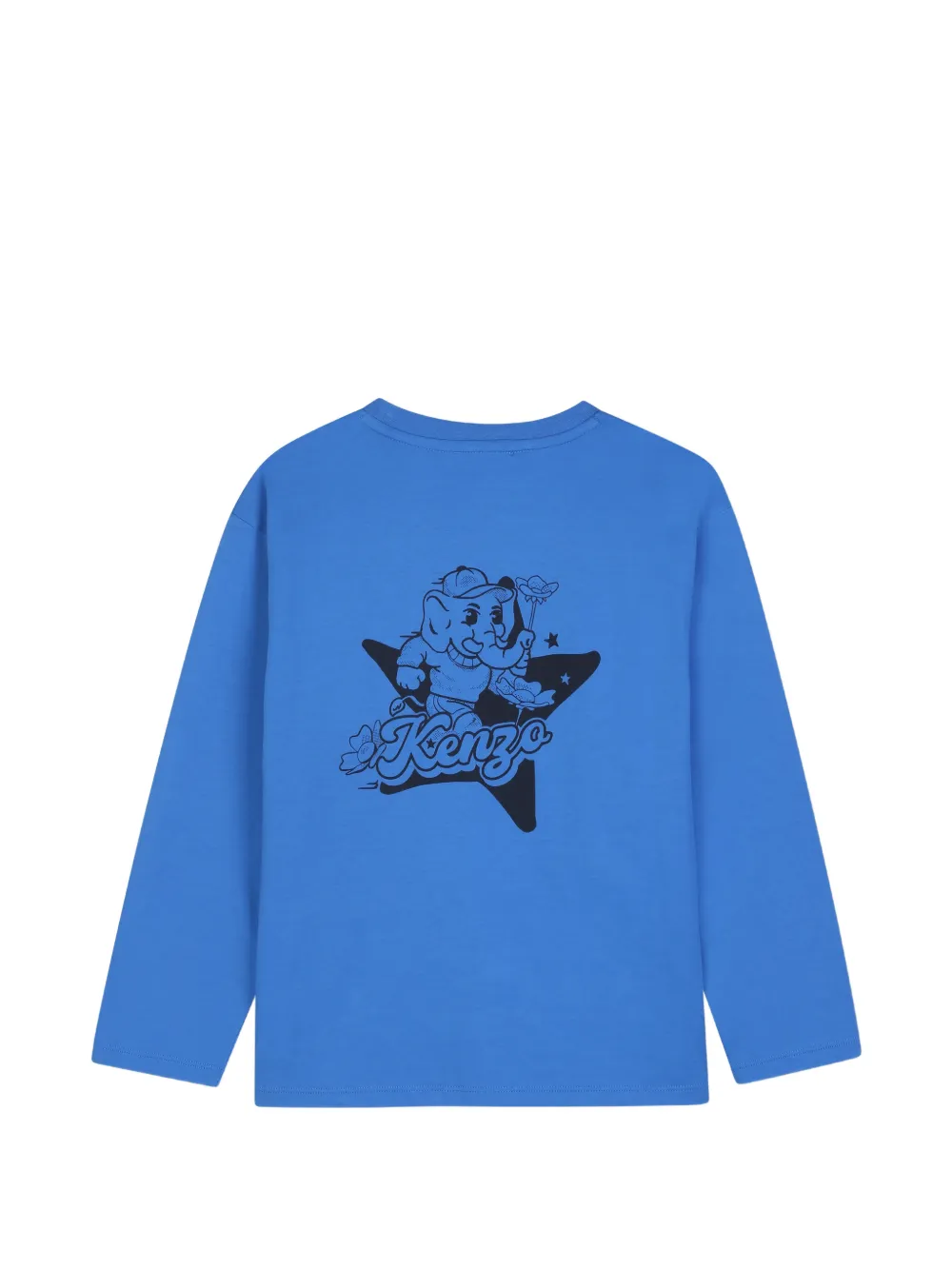 Kenzo Kids T-shirt met logopatch Blauw