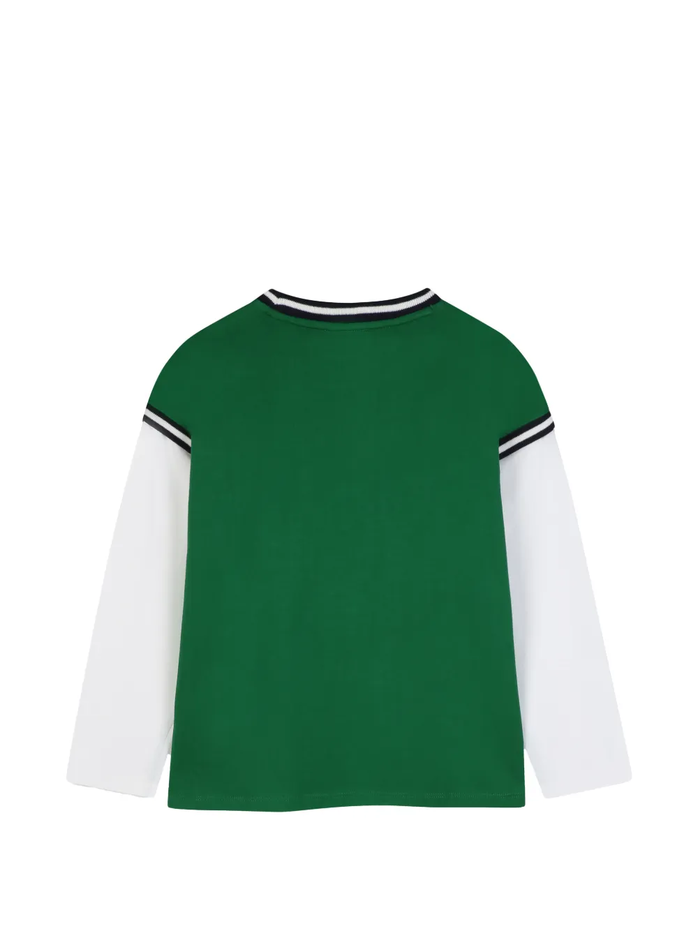 Kenzo Kids T-shirt met gelaagde mouwen en print Groen