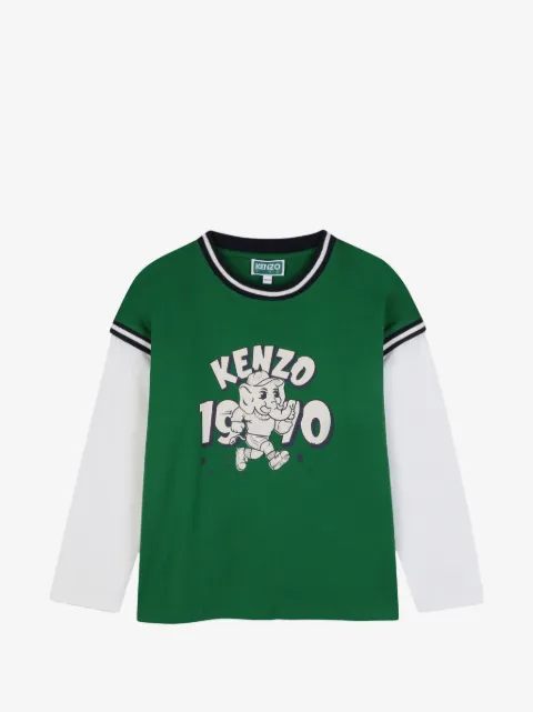 Kenzo Kids playera con estampado gráfico