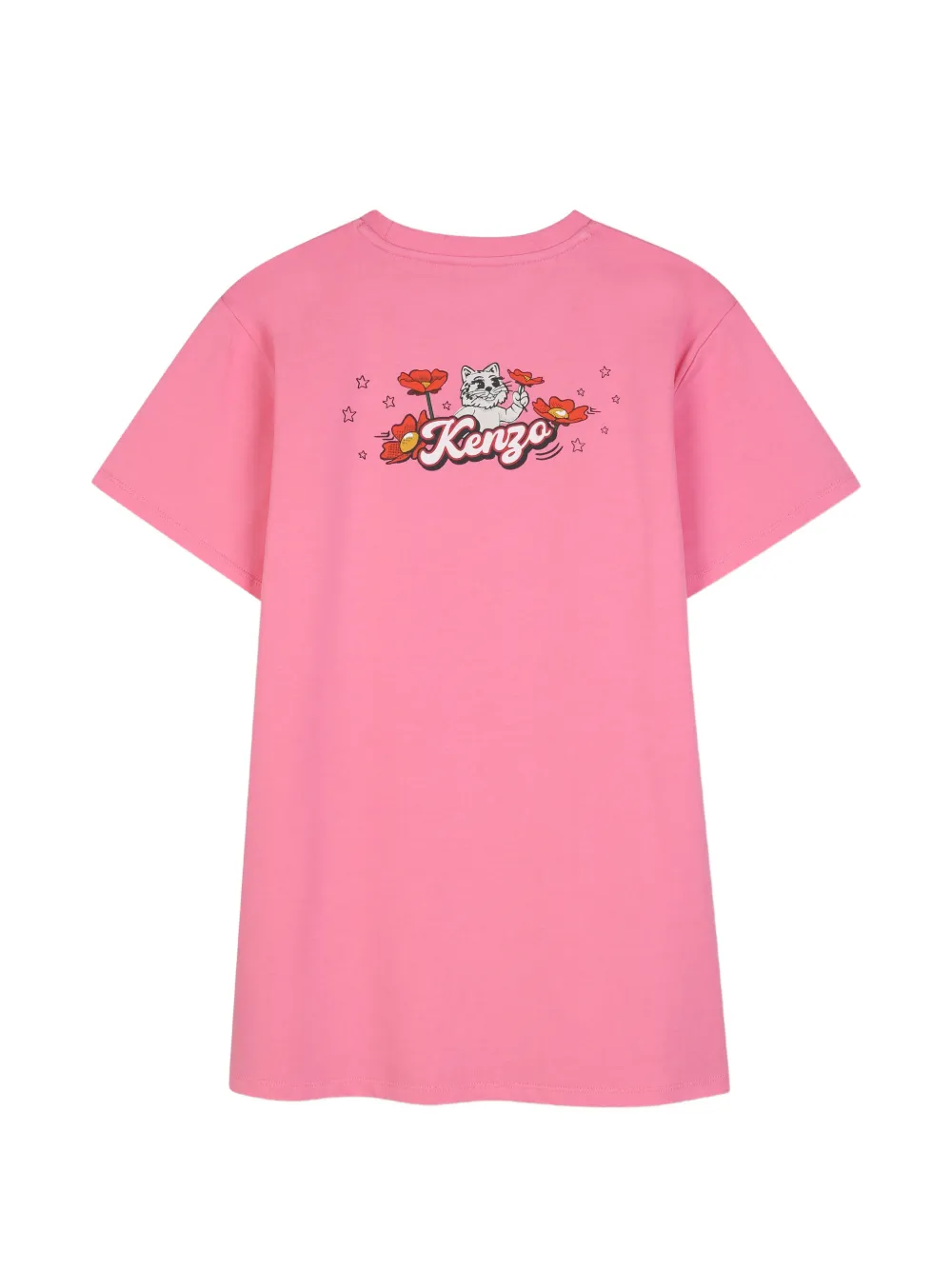 Kenzo Kids Jurk met logoprint Roze