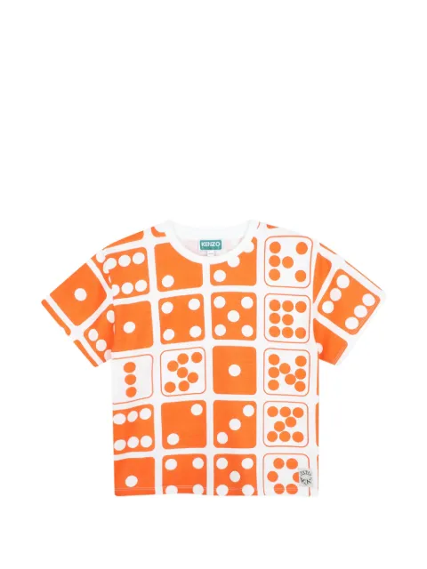 Kenzo Kids 주사위 프린트 티셔츠