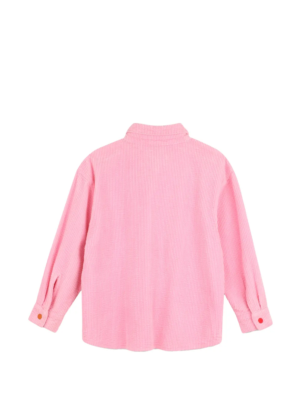 Kenzo Kids Ribfluwelen shirt met patch-detail Roze
