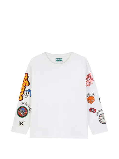 Kenzo Kids graphic-print long-sleeve T-shirt