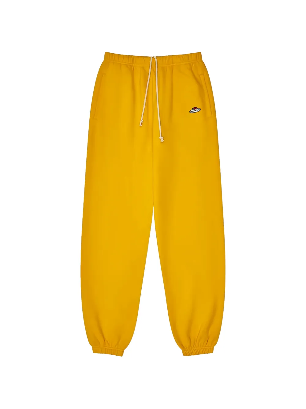 HommeGirls x Fruit Of The Loom logo-patch drawstring track pants - Giallo