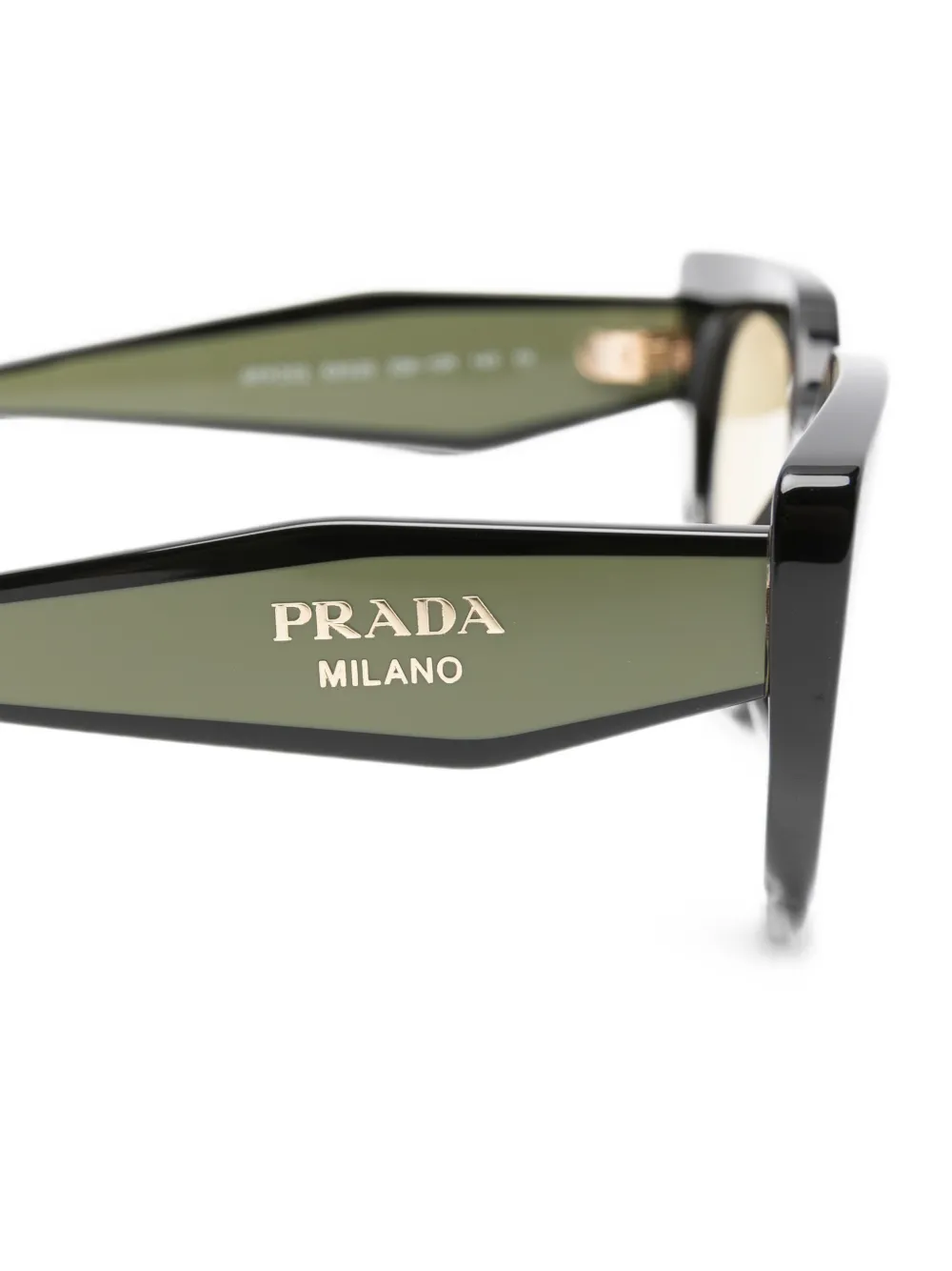 Prada Eyewear Zonnebril met geometrisch montuur Zwart