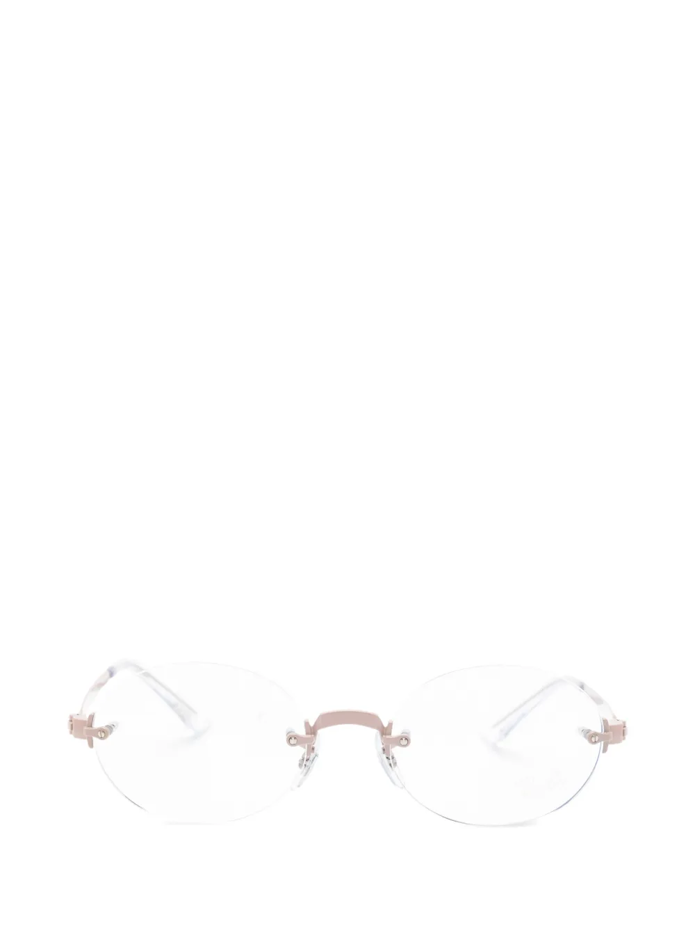 Ray-Ban x A$AP Rocky rimless round-frame glasses - Toni neutri