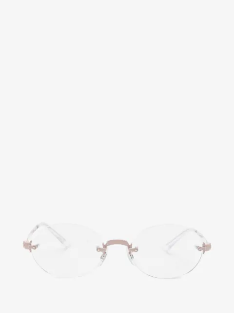 Ray-Ban x A$AP Rocky rimless round-frame glasses