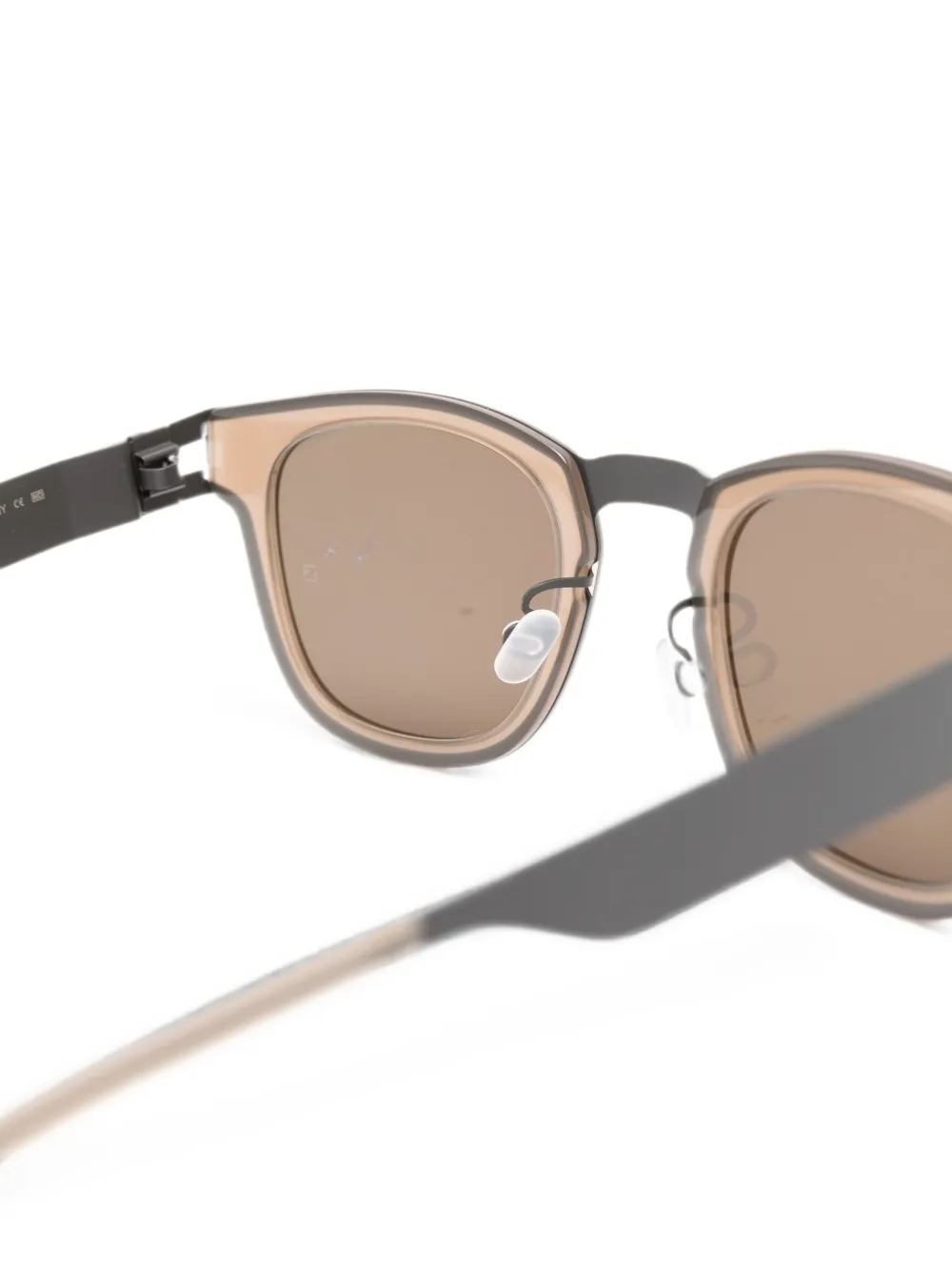 Mykita Delancey zonnebril met vierkant montuur Bruin