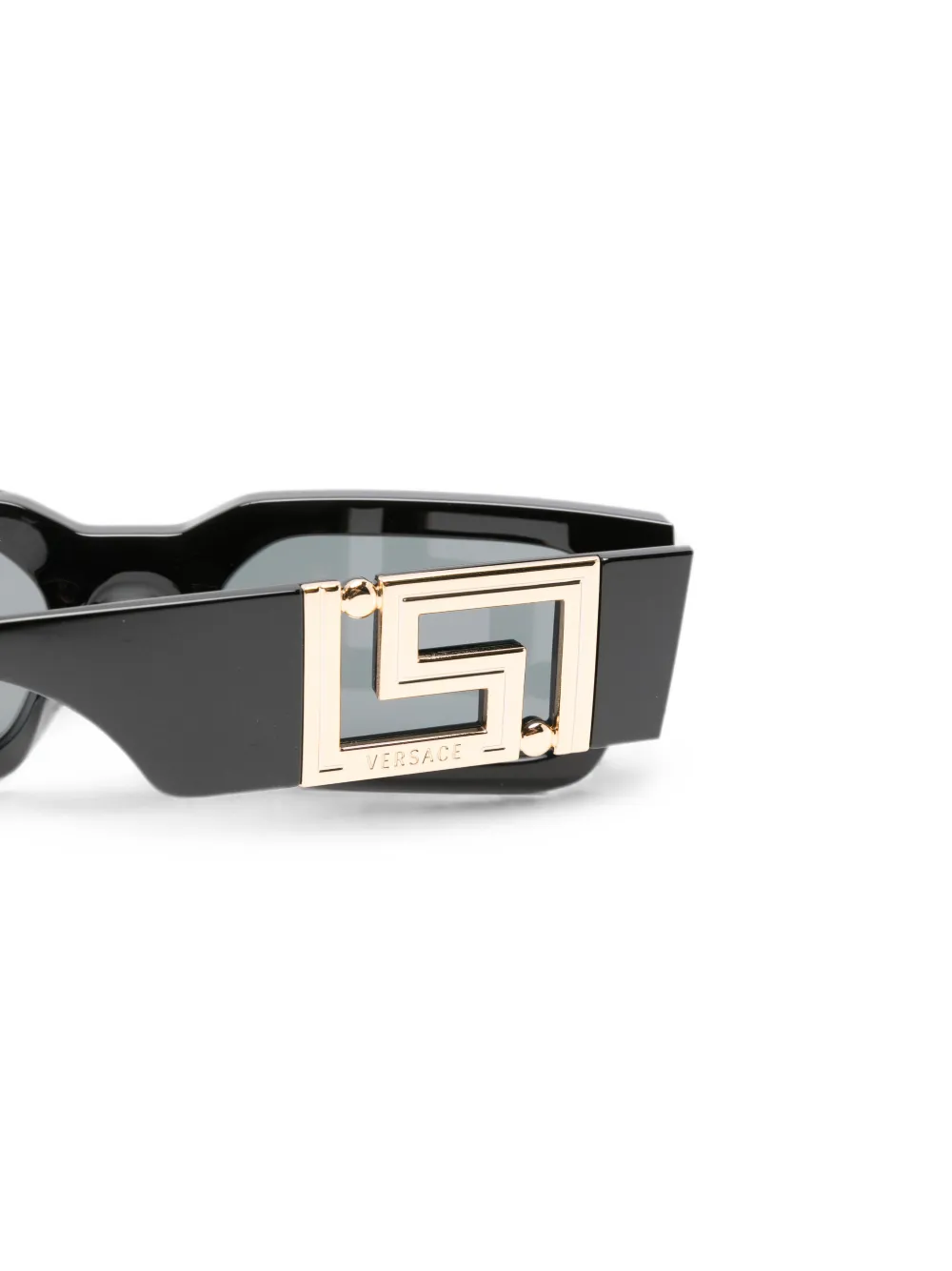 Versace Eyewear Zonnebril met rechthoekig montuur Zwart