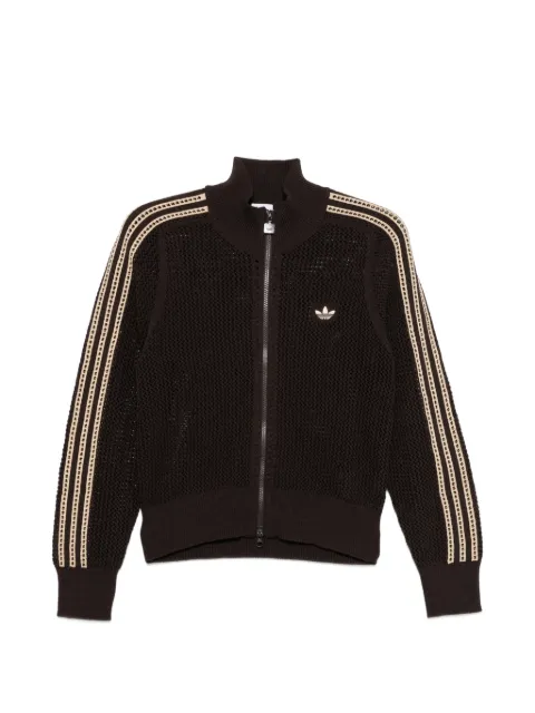 adidas cárdigan con cremallera y rayas
