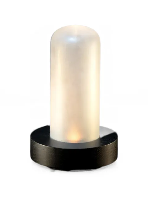 Serax LEX frosted-glass wooden table lamp