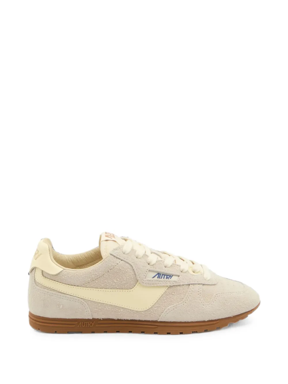 Autry Windspin suede panelled sneakers Beige