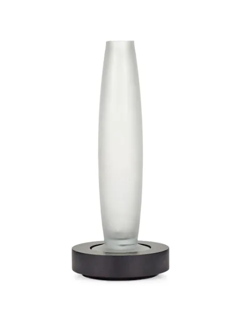 Serax Vaso LYS 2 de vidro fosco e base de madeira