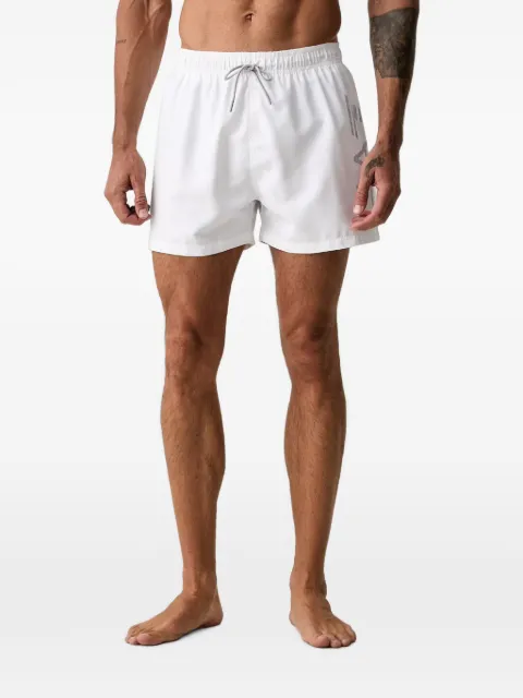 Ea7 Emporio Armani shorts de playa con logo estampado