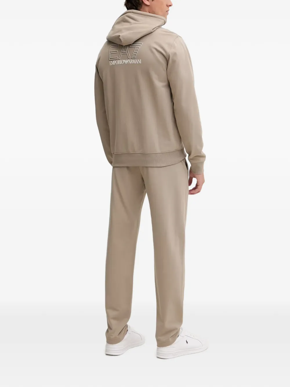 Ea7 Emporio Armani Trainingspak met logoprint Beige