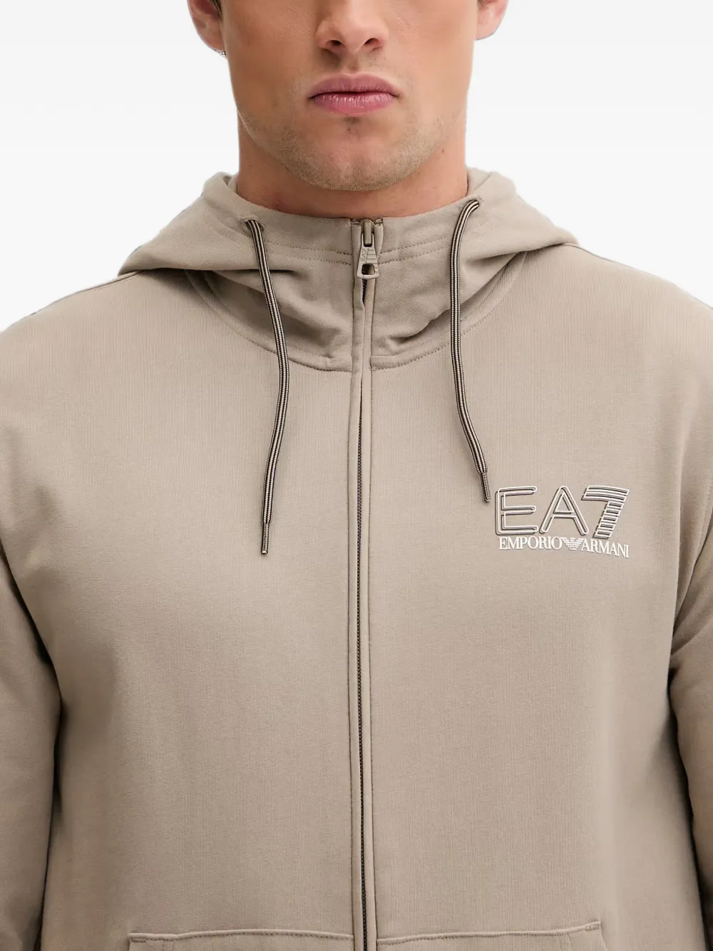Ea7 Emporio Armani Trainingspak met logoprint Beige