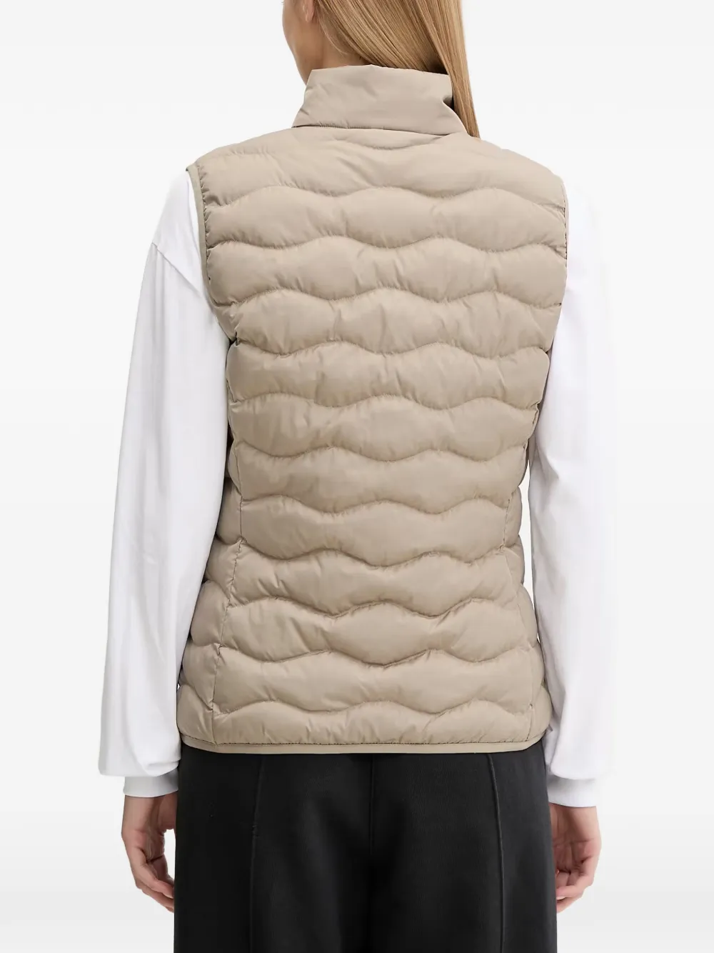 Ea7 Emporio Armani Bodywarmer met logoprint Beige