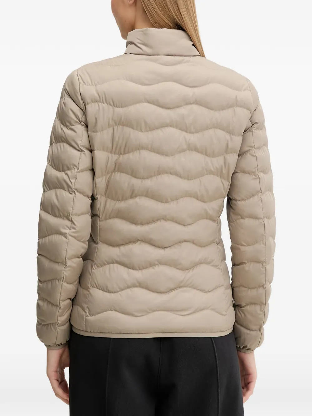 Ea7 Emporio Armani Bomberjack met logoprint Beige