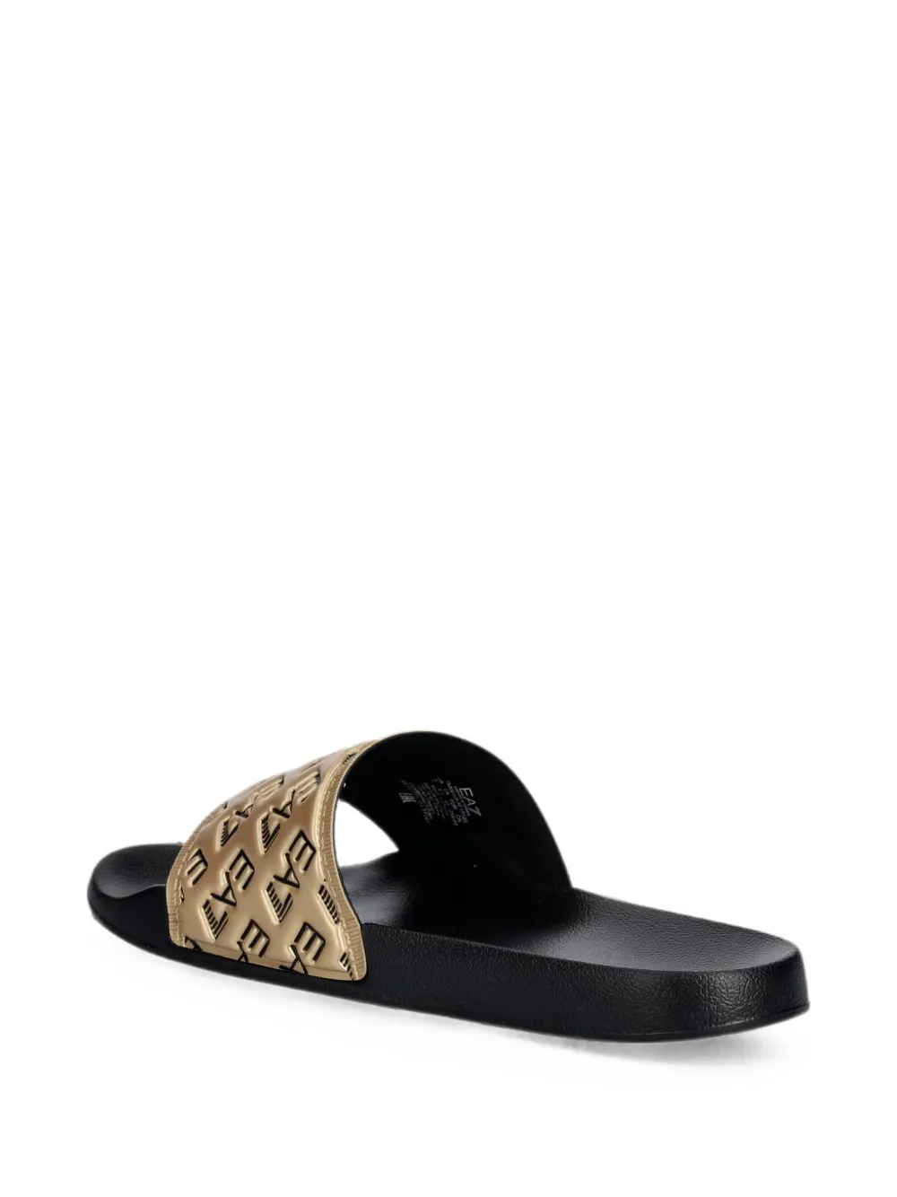 Ea7 Emporio Armani logo-detail slides Goud