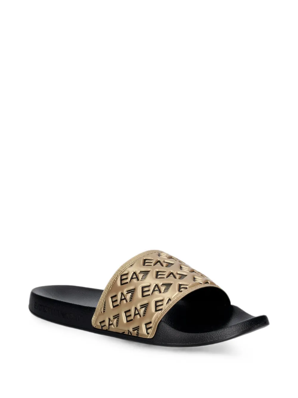 Ea7 Emporio Armani logo-detail slides Goud