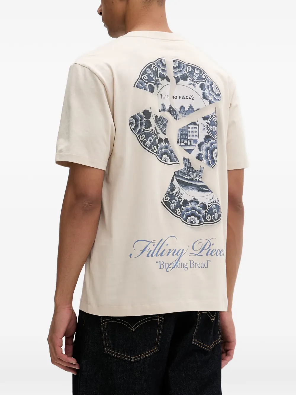 Filling Pieces T-shirt met grafische print Roze