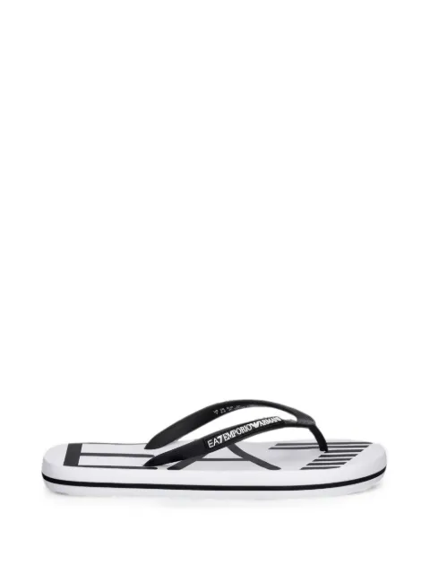 Ea7 Emporio Armani logo-lettering flip-flops