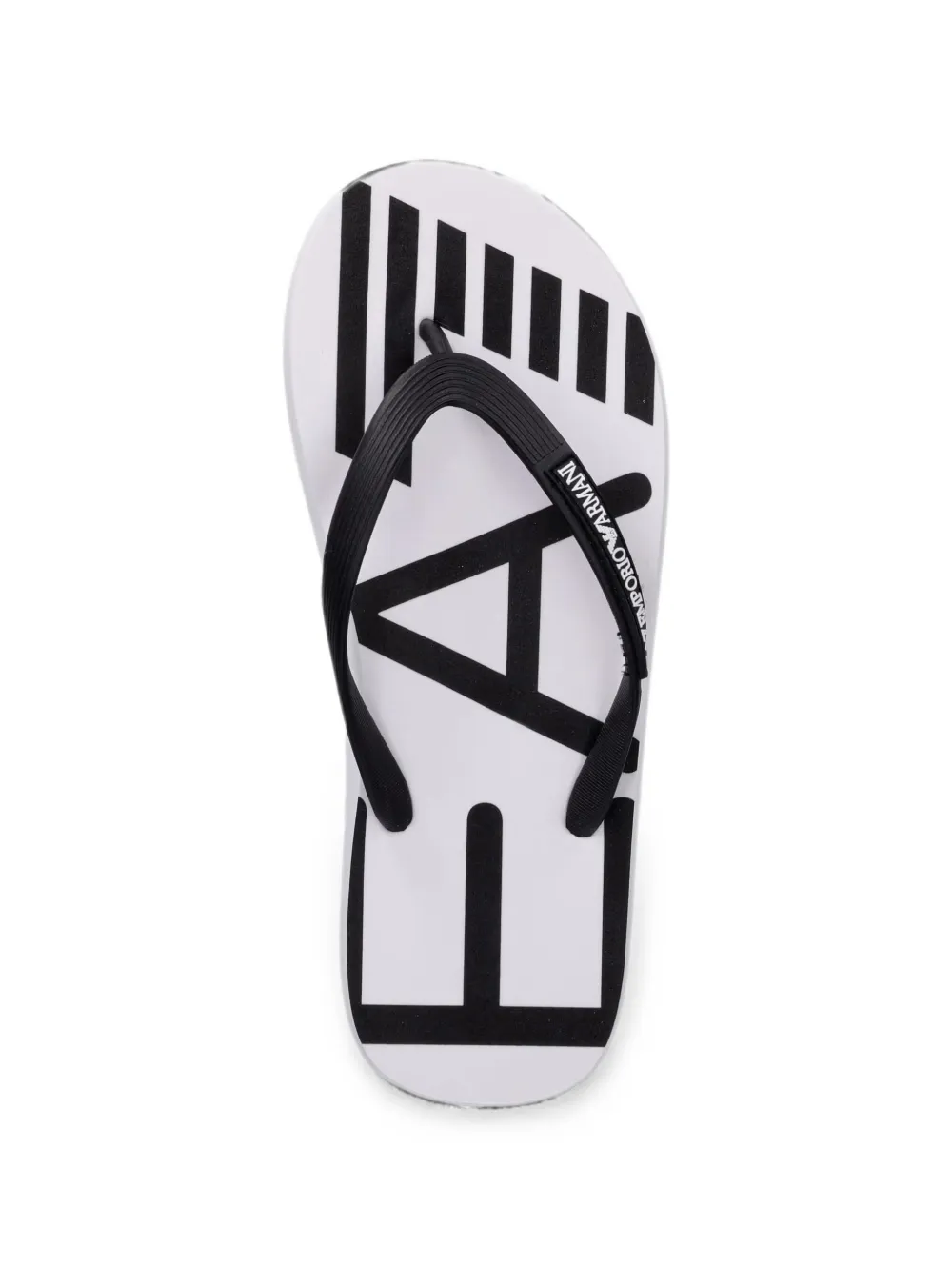 Ea7 Emporio Armani logo-lettering flip-flops Wit
