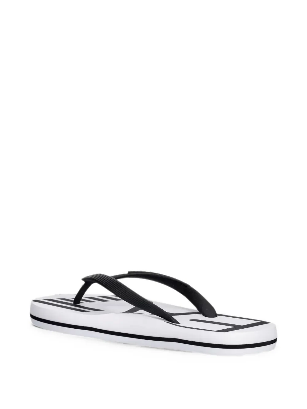 Ea7 Emporio Armani logo-lettering flip-flops Wit