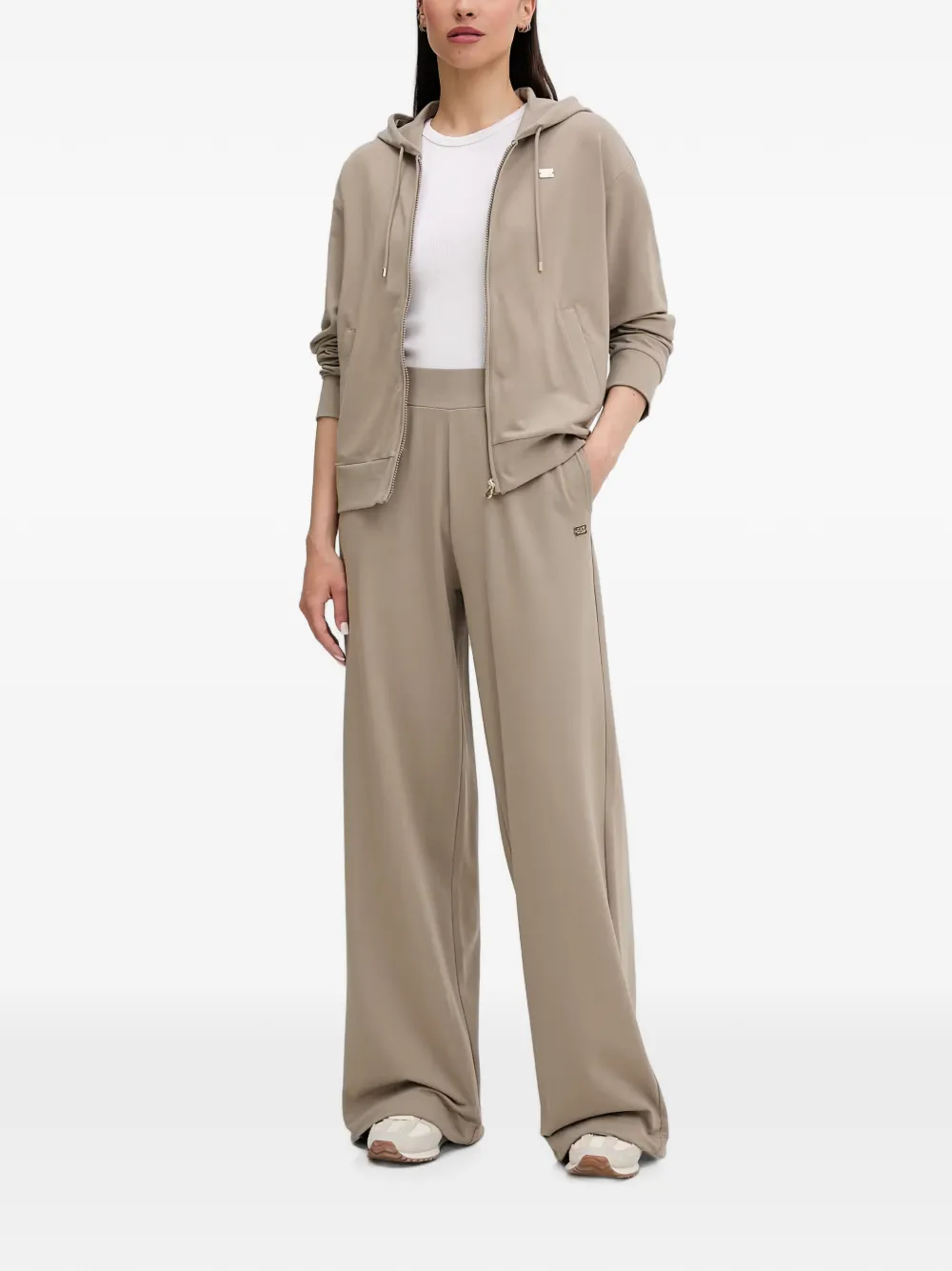Ea7 Emporio Armani logo-plaque tracksuit - Toni neutri