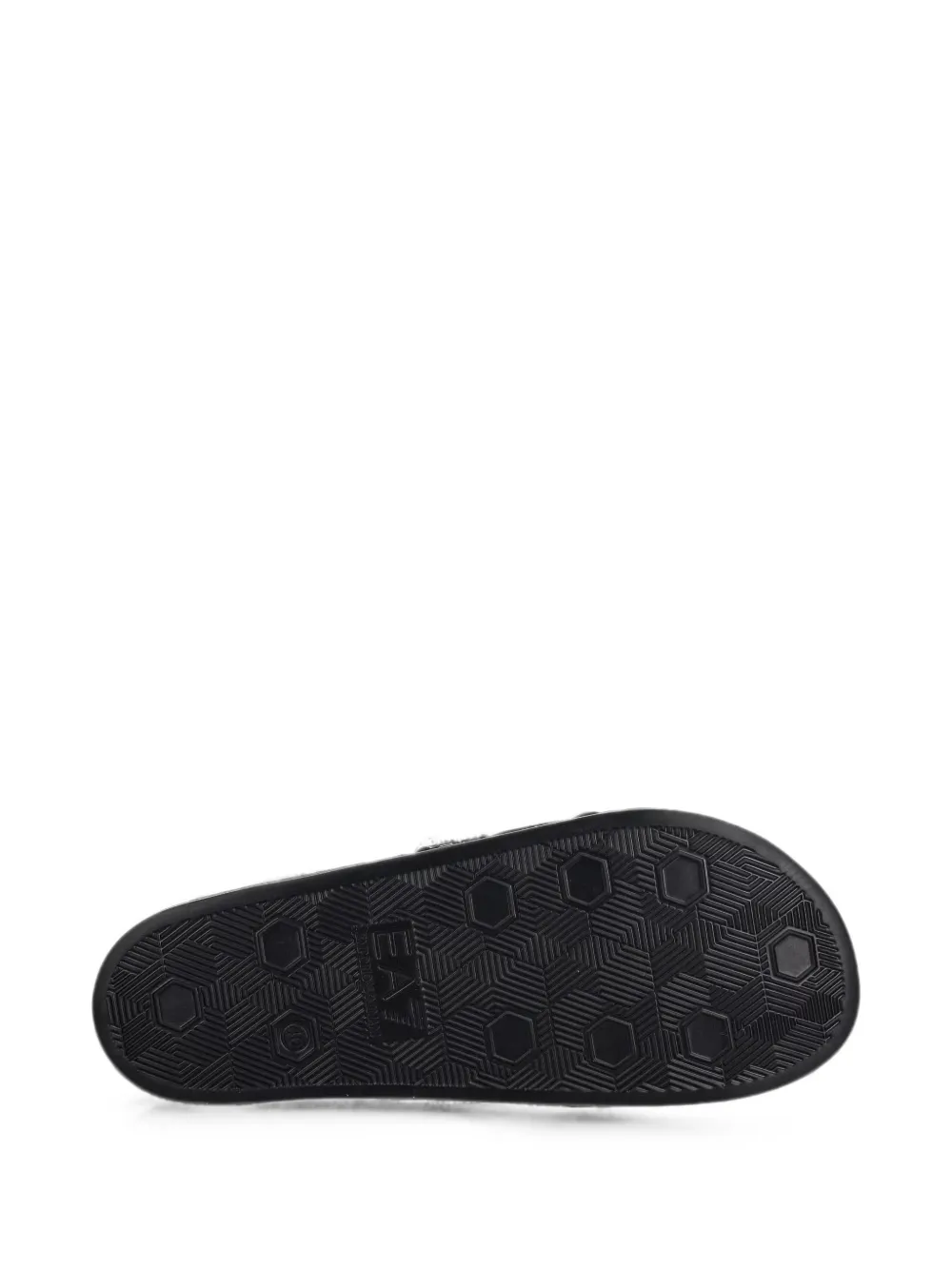 Ea7 Emporio Armani logo-detail slides Zwart