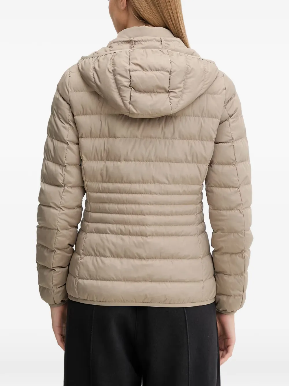 Ea7 Emporio Armani Donsjack met capuchon Beige