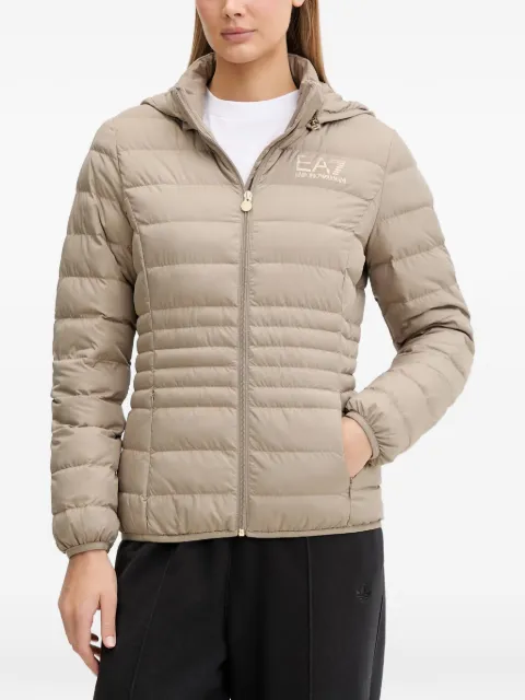 Ea7 Emporio Armani chamarra capitonada con capucha