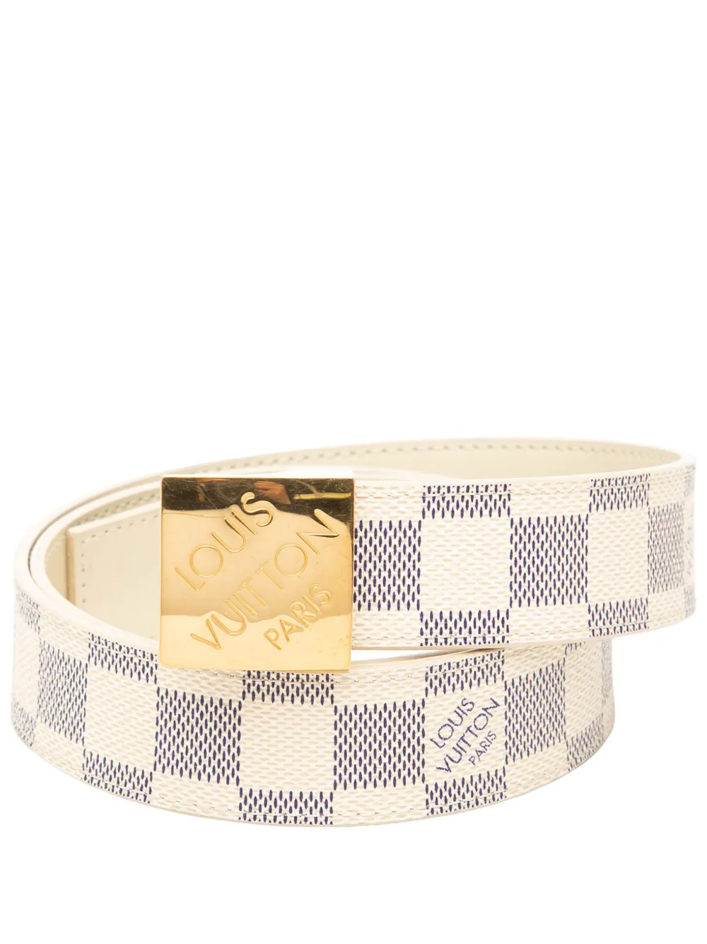 Louis Vuitton Pre-Owned 2008 Damier Azur Ceinture belt - Bianco