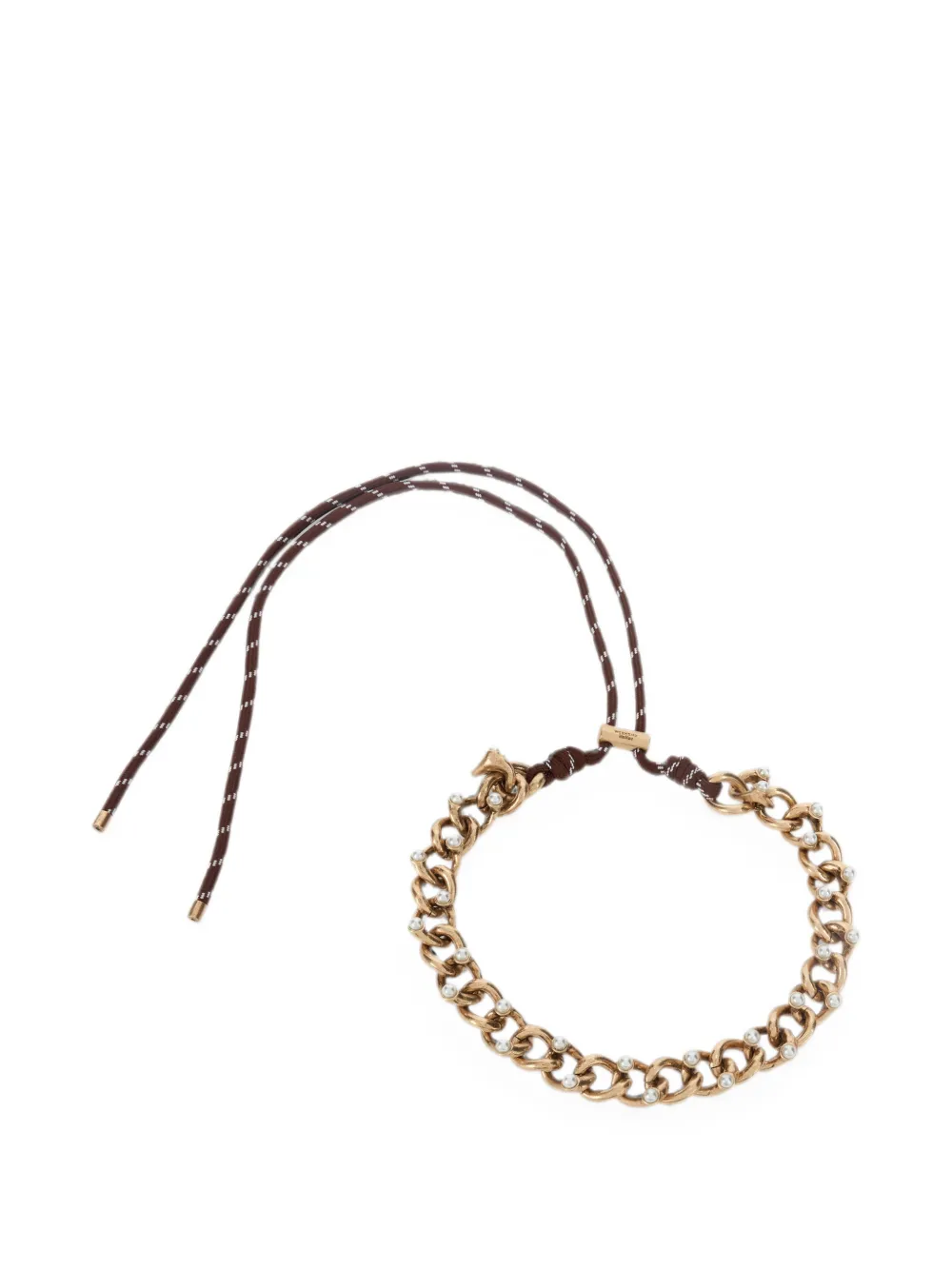 Weekend Max Mara Wkaomelia faux-pearl chain-link choker necklace - Gold