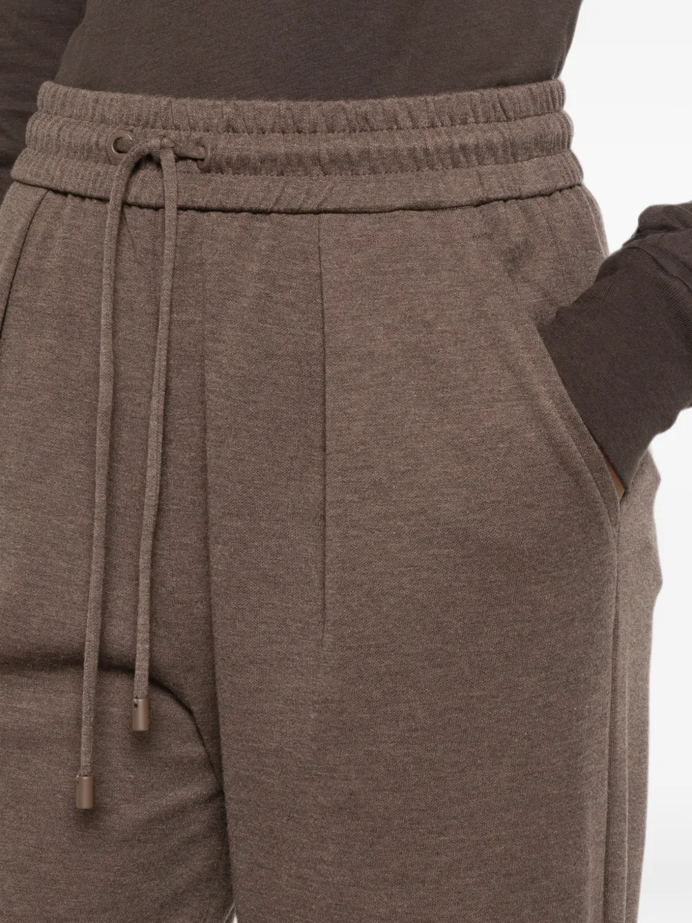 Max Mara Trainingsbroek met trekkoord Bruin