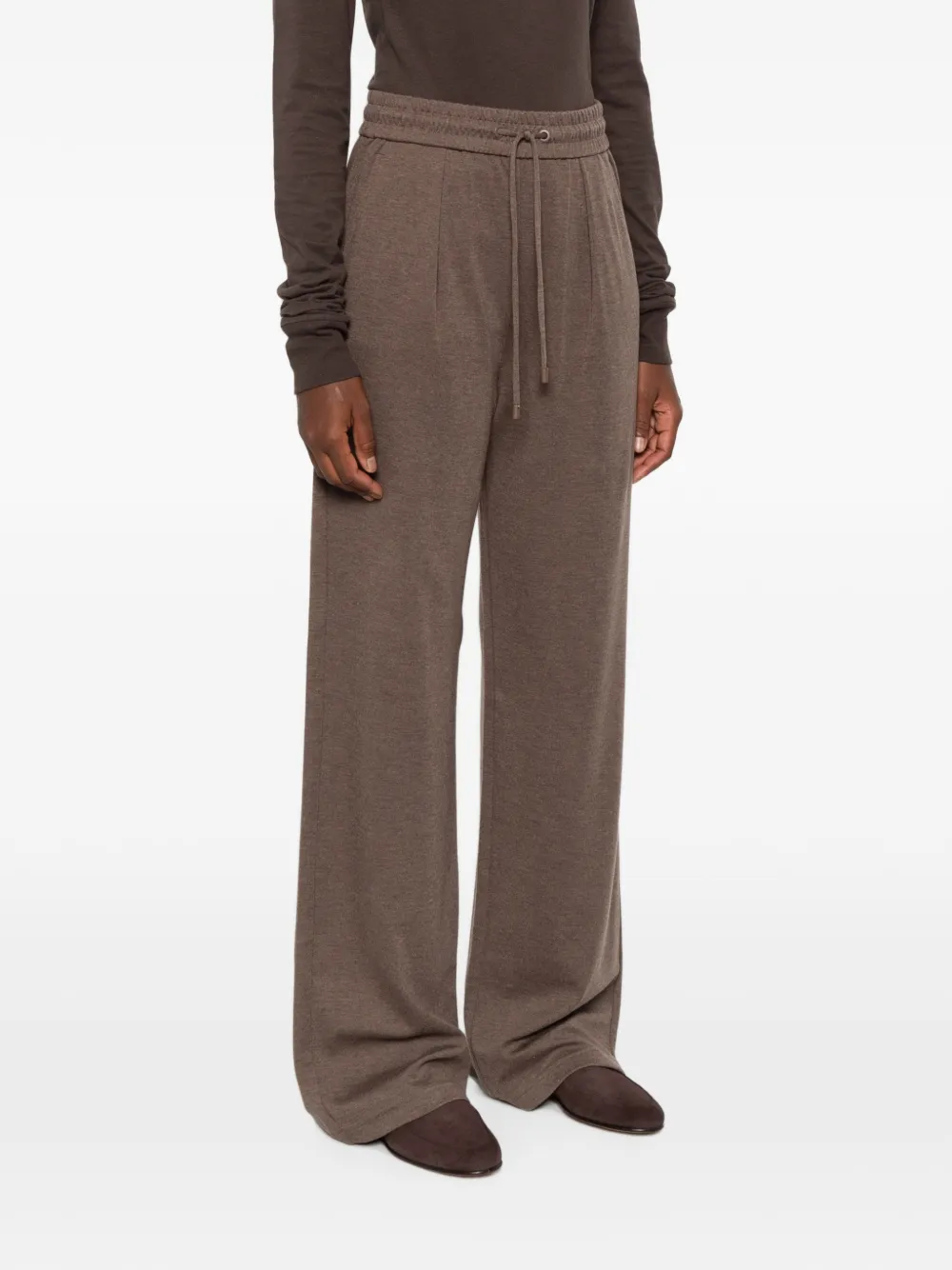 Max Mara Trainingsbroek met trekkoord Bruin
