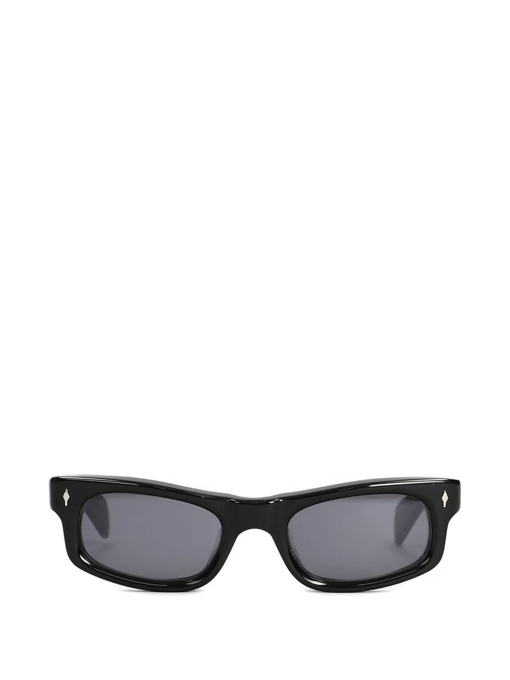 Jacques Marie Mage Initials rectangle-frame sunglasses - Nero